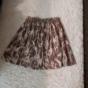 Corey Lynn Calter Giraffe Women Skirt M Cotton